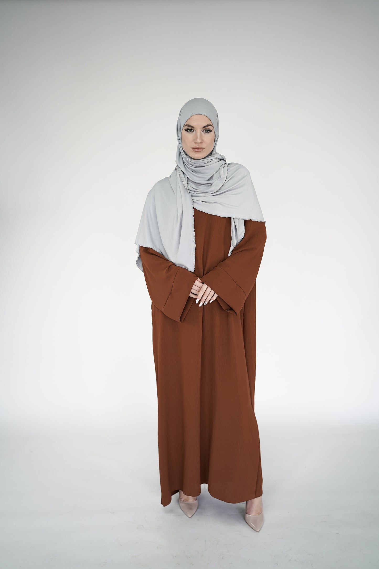 Soft Jersey Schal blau/grau