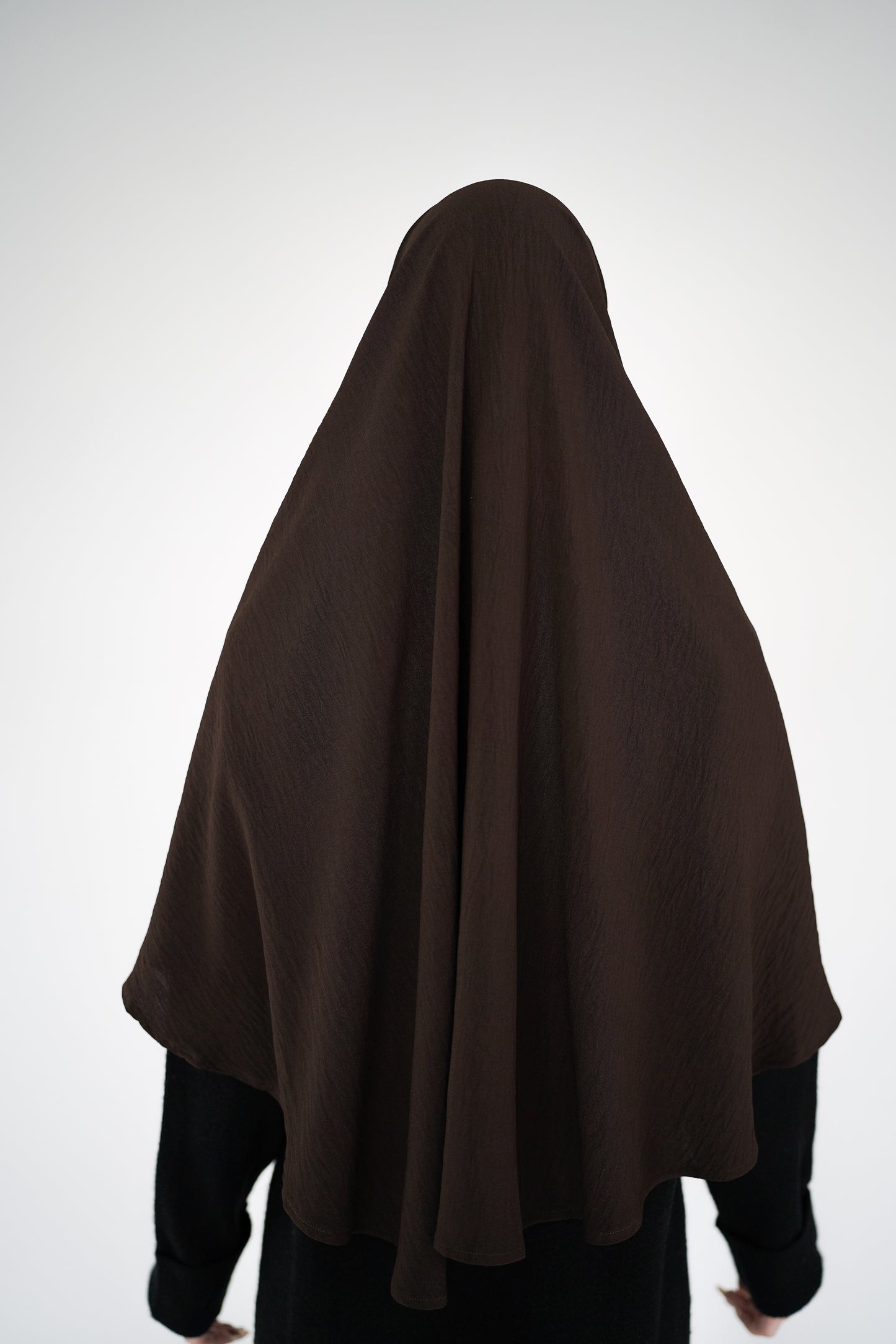 1-lagiger Khimar rund braun