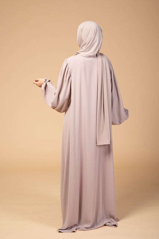 Zümra Abaya kaltbeige