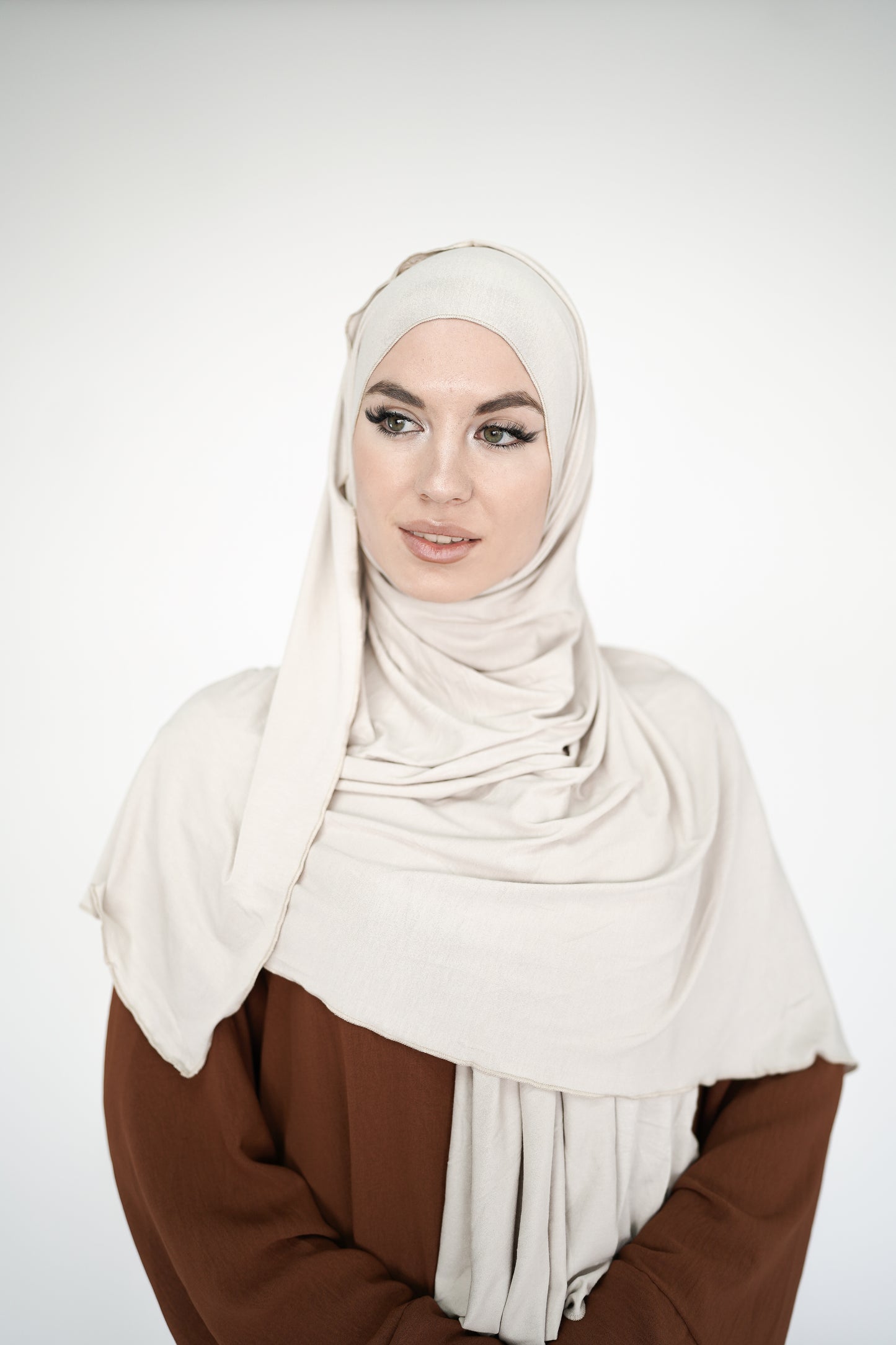 Soft Jersey Schal Beige