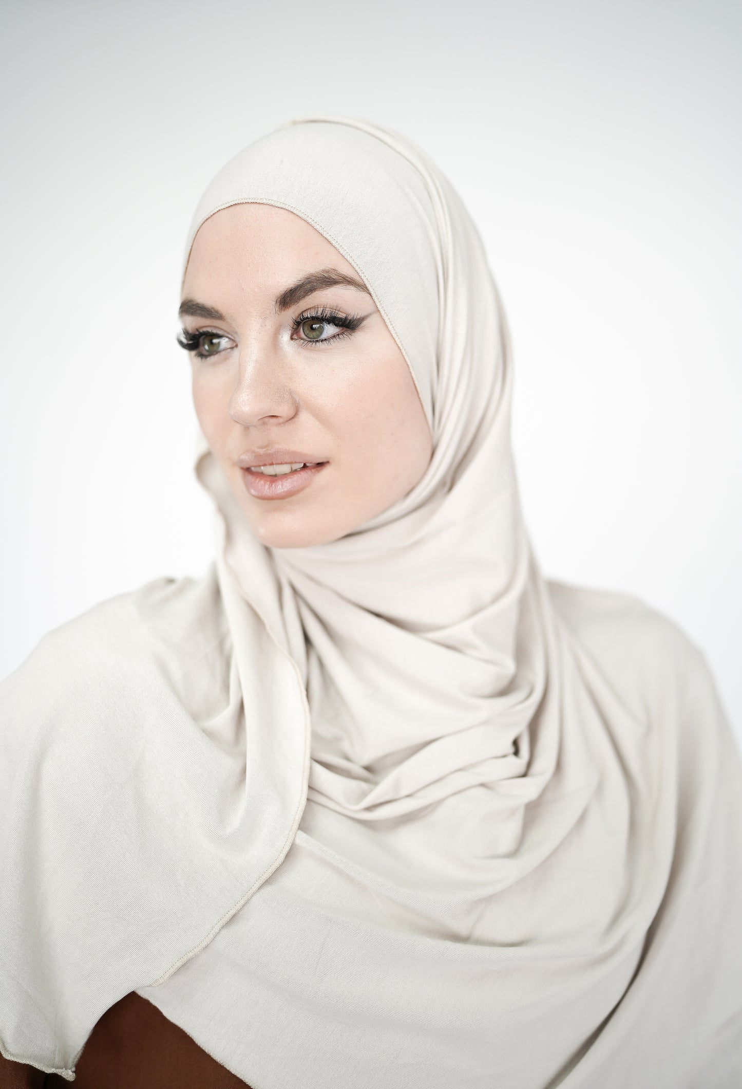 Soft Jersey Schal Beige