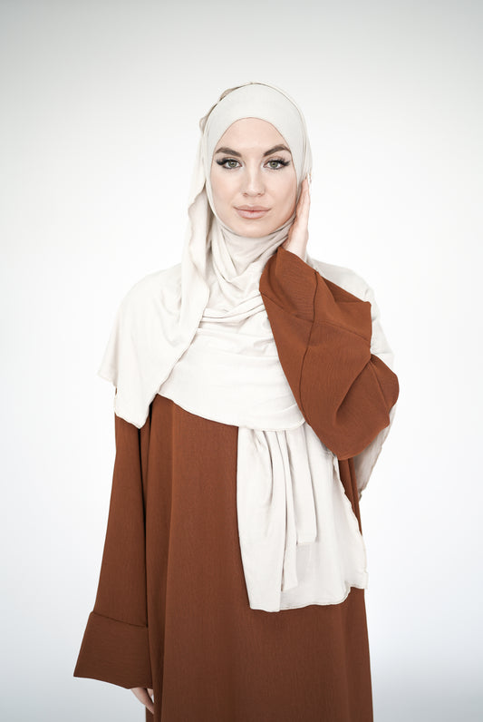 Soft Jersey Schal Beige