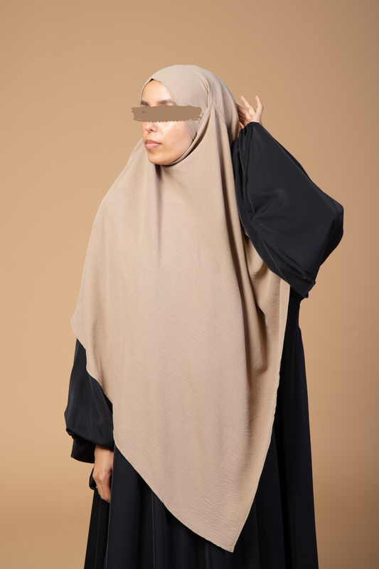 2-lagiger Khimar beige